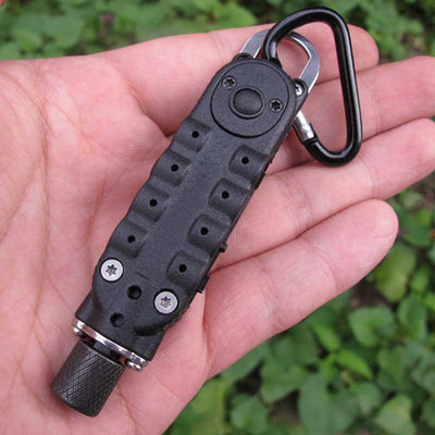 Mini Black Pocket Driver with Hex Screwdriver Led Light