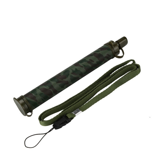 Camping Hiking Filter Straw Emergency Safe Tool Life Survival Portable Purifier Water Filter Straw Gear Y319