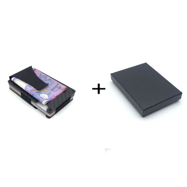 New Fashion Men Carbon Fiber Bank Credit Card Holder Portable Cash Bus Case Rfid Wallet COOL Bottle Opener Porte Badge