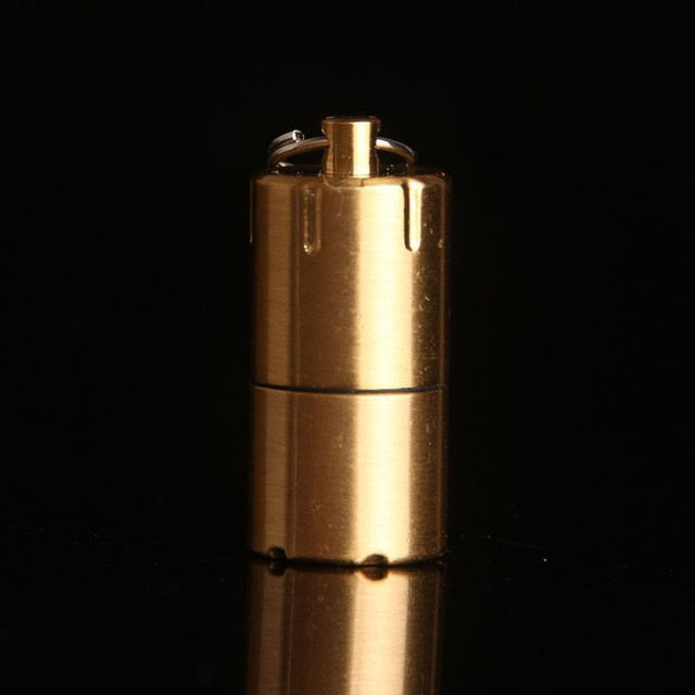 Mini Compact Kerosene Lighter Key Chain