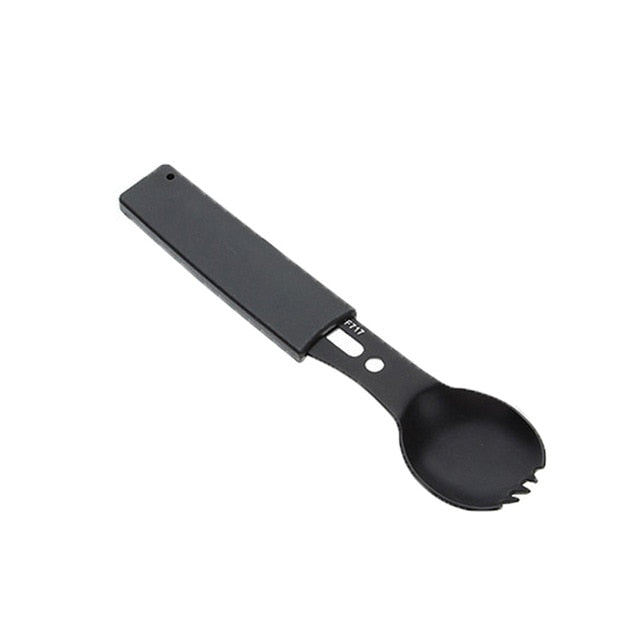 Multifunctional Camping Cookware Spoon Fork Bottle Opener Portable Tool Safety & Survival Durable Stainless Steel Survival kit
