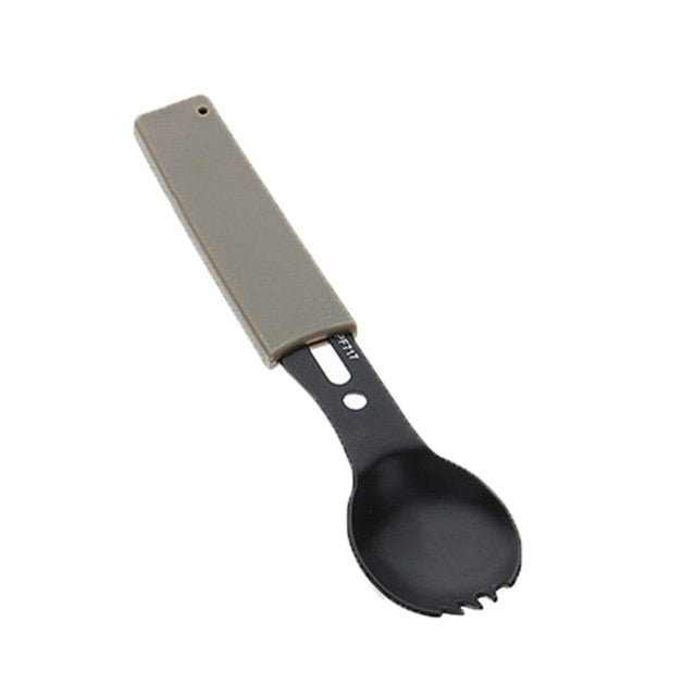 Multifunctional Camping Cookware Spoon Fork Bottle Opener Portable Tool Safety & Survival Durable Stainless Steel Survival kit