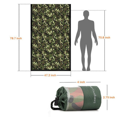 Leben im freien Bivy Notfall Schlafsack Thermische Warm Halten Wasserdichte Mylar Erste Hilfe Notfall Blanke Camping Überleben Getriebe